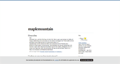 Desktop Screenshot of maplemountain.blogg.se