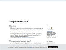 Tablet Screenshot of maplemountain.blogg.se