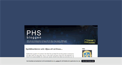 Desktop Screenshot of phsbloggen.blogg.se