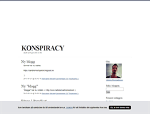 Tablet Screenshot of konspiracy.blogg.se