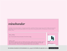 Tablet Screenshot of minahundar.blogg.se