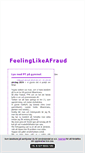Mobile Screenshot of feelinglikeafraud.blogg.se