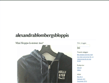 Tablet Screenshot of alexandrablombergsbloppis.blogg.se