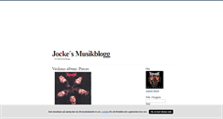 Desktop Screenshot of jockesmusikblogg.blogg.se