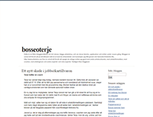 Tablet Screenshot of bosseoterje.blogg.se