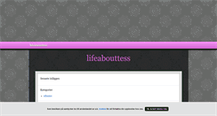 Desktop Screenshot of lifeabouttess.blogg.se