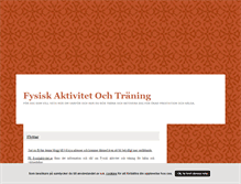 Tablet Screenshot of fysiskaktivitet.blogg.se