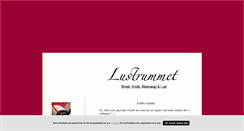 Desktop Screenshot of lustrummet.blogg.se