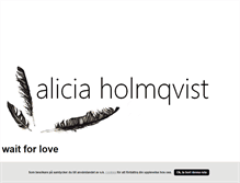 Tablet Screenshot of aliciaholmqvists.blogg.se