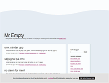 Tablet Screenshot of mrempty.blogg.se