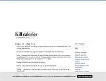 Tablet Screenshot of killcalories.blogg.se