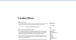 Desktop Screenshot of carolinaolsson.blogg.se