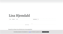 Desktop Screenshot of linahjemdahl.blogg.se