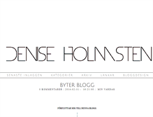 Tablet Screenshot of deniseholmsten.blogg.se