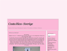 Tablet Screenshot of costaricasverige.blogg.se