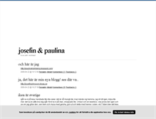 Tablet Screenshot of josefinpaulina.blogg.se