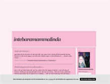 Tablet Screenshot of intebaramammalinda.blogg.se