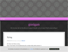 Tablet Screenshot of gusigan.blogg.se