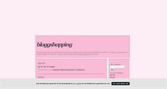 Desktop Screenshot of bloggshopping.blogg.se