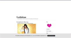 Desktop Screenshot of lesbiskan.blogg.se