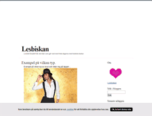 Tablet Screenshot of lesbiskan.blogg.se