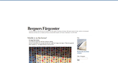 Desktop Screenshot of bergnersfargcenter.blogg.se