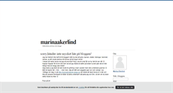 Desktop Screenshot of marinaakerlind.blogg.se