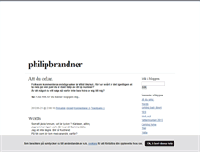 Tablet Screenshot of philipbrandner.blogg.se
