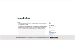 Desktop Screenshot of minadenfina.blogg.se