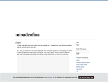 Tablet Screenshot of minadenfina.blogg.se