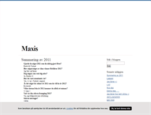 Tablet Screenshot of maxis.blogg.se