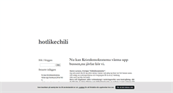 Desktop Screenshot of hotlikechili.blogg.se
