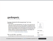 Tablet Screenshot of gardenparty.blogg.se