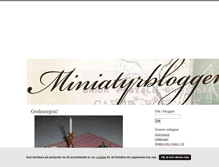 Tablet Screenshot of miniatyrbloggen.blogg.se