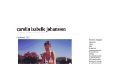 Desktop Screenshot of ccarolinjohansson.blogg.se