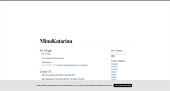 Desktop Screenshot of minakatarina.blogg.se
