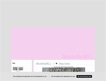 Tablet Screenshot of madebymli.blogg.se