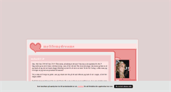 Desktop Screenshot of mylifemydreams.blogg.se