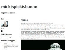 Tablet Screenshot of mickispickis.blogg.se