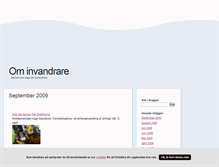 Tablet Screenshot of ominvandrare.blogg.se