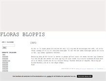 Tablet Screenshot of florasbloppis.blogg.se