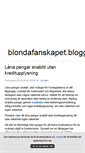 Mobile Screenshot of blondafanskapet.blogg.se