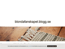 Tablet Screenshot of blondafanskapet.blogg.se