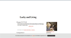 Desktop Screenshot of luckyandliving.blogg.se