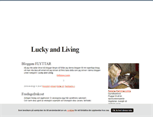 Tablet Screenshot of luckyandliving.blogg.se