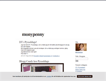Tablet Screenshot of monypenny.blogg.se