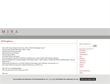 Tablet Screenshot of mina.blogg.se
