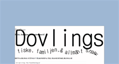 Desktop Screenshot of dovlings.blogg.se