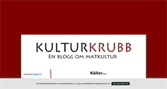 Desktop Screenshot of kulturkrubb.blogg.se