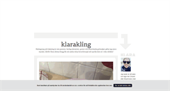 Desktop Screenshot of klarakling.blogg.se